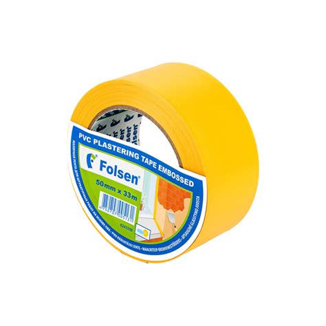 Folsen 243350 желтая малярная лента ПВХ 50мм*33м - Folsen