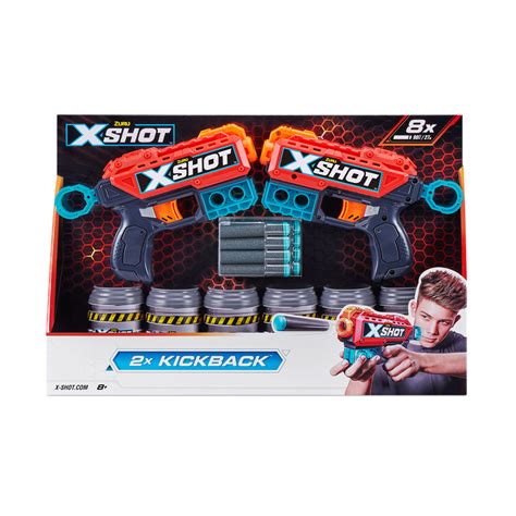 Zuru X Shot Excel Double Kickback Foam Dart Blaster Combo Pack Inkl 8