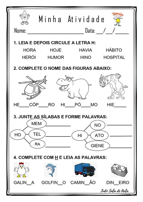Atividade Da Letra H - 5