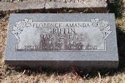 Florence Amanda Sanders Griffin Find A Grave Memorial