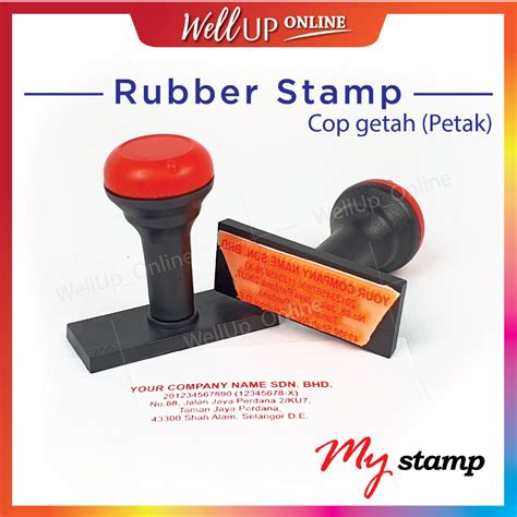 Rubber Stamp Custom Made Cop Getah Petak Cop Nama Cop Bank Cop