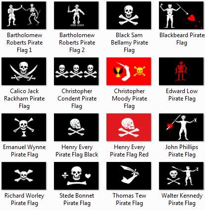 Famous Pirate Flags