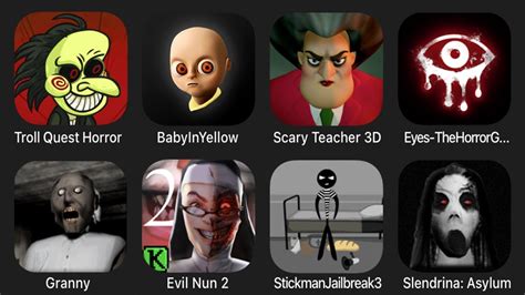 Troll Quest Horror Baby In Yellow Scary Teacher 3D Eyes The Horror