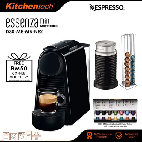 Nespresso D30-ME-BK-NE2 Essenza Mini Fully Automatic Capsule Espresso ...