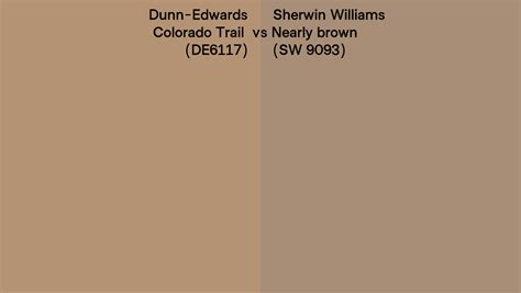 Dunn Edwards Colorado Trail De Vs Sherwin Williams Nearly Brown