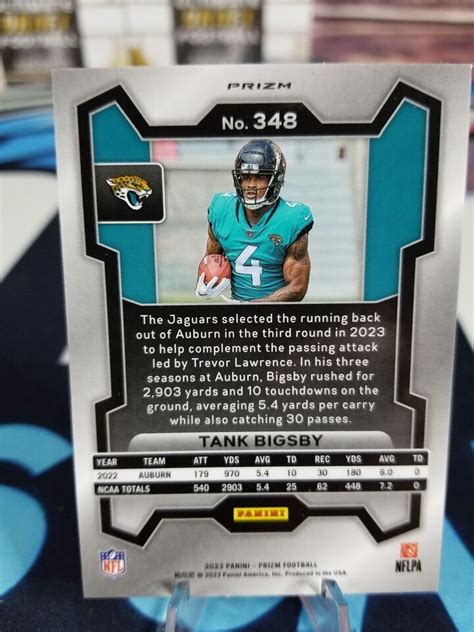 Panini Prizm Tank Bigsby Rookie Red White Blue Jaguars Nfl Rc