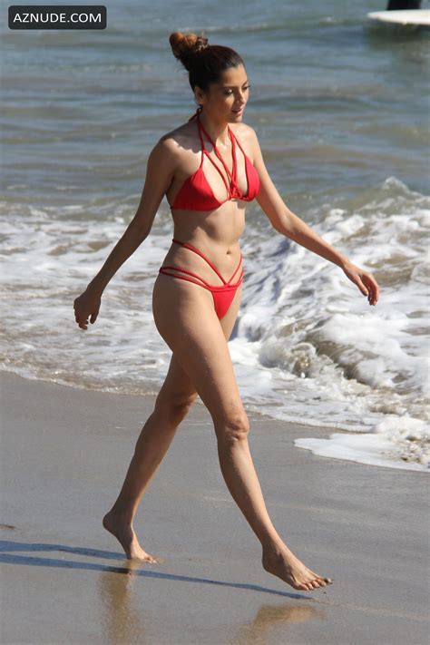 Blanca Blanco Hot Sexy Actress Showing Off Her Toned Body In A Skimpy Red Bikini Aznude