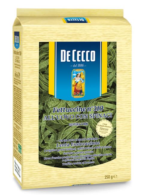 De Cecco Fettuccine Makaron Włoski ze Szpinakiem (8001250243102) • Cena ...