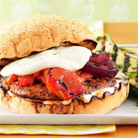 Grilled Portobello Burgers Recipe | Taste of Home