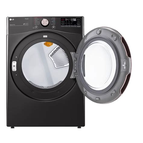 LG True Steam 7.4-cu ft Stackable Steam Cycle Smart Electric Dryer ...