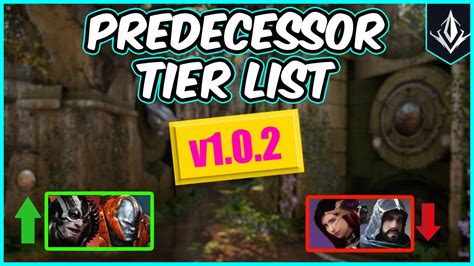 V1 0 2 Tier List Best Heros To Carry Ranked Predecessor Guides YouTube