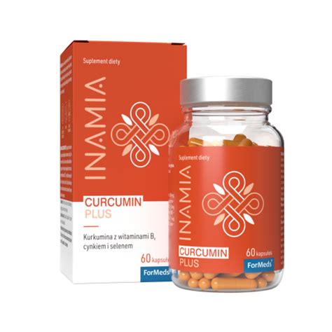 Inamia Curcumin Plus Kurkumina Piperyna Witaminy Z Grupy B Selen