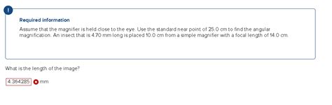 Solved Required information Assume that the magnifier is | Chegg.com 