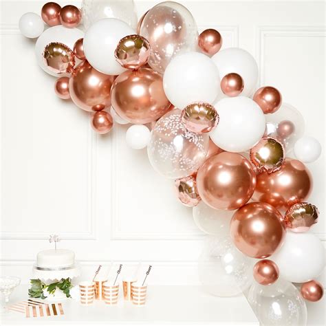 Balloon Garland Kit With 66 Balloons Rose Gold Big W