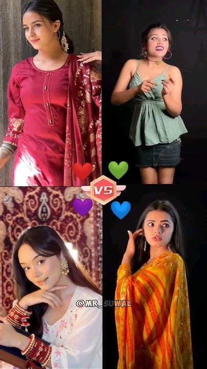 Who Is Your Best 😘 Prachi 🆚 Neha Rana 🆚 Simpal Kharel 🆚 Dipika Rana