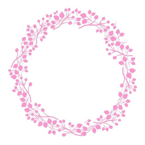 Premium Vector Cute Flower Wreath Vector Illustration