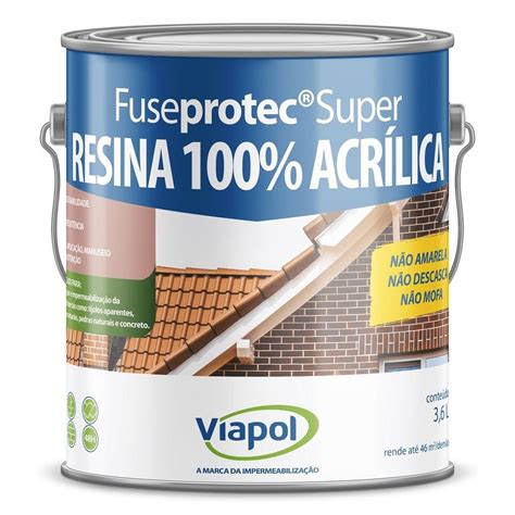 C S Constru O Resina Acr Lica Fuseprotec Super Brilhante L Viapol