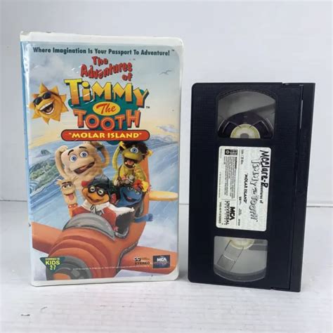 THE ADVENTURES OF Timmy The Tooth VHS VCR Molar Island 1995 RARE OOP