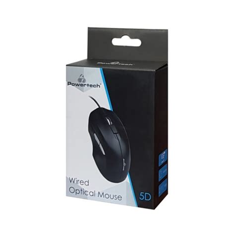 ΕΝΣΥΡΜΑΤΟ ΠΟΝΤΙΚΙ POWERTECH WIRED PT 851 OPTICAL MOUSE 1600DPI BLACK