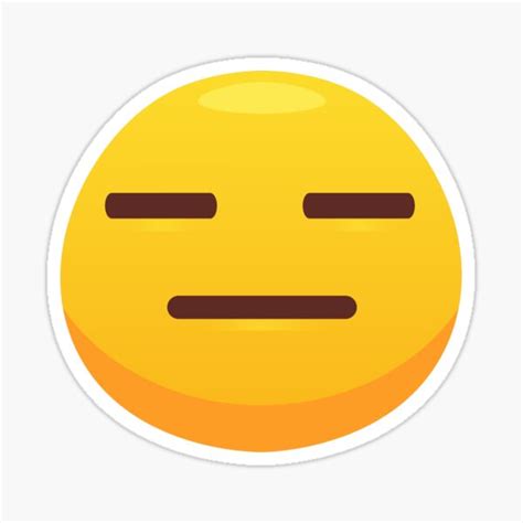 Not Interested Face Emoji Sticker For Sale By Uniqueace Redbubble