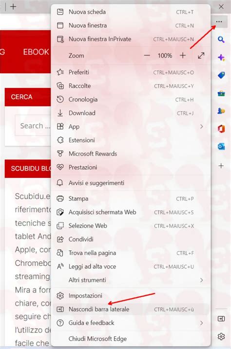 Come Disattivare La Barra Laterale Di Edge Scubidu Eu