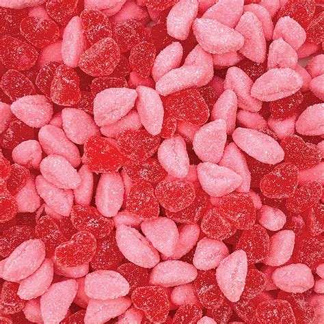 Caramelos De Gomita De Corazones Y Labios Para El D A De San Valent N