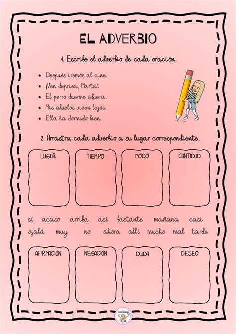 El Adverbio Online Exercise For Quinto De Primaria Live Worksheets Themelower