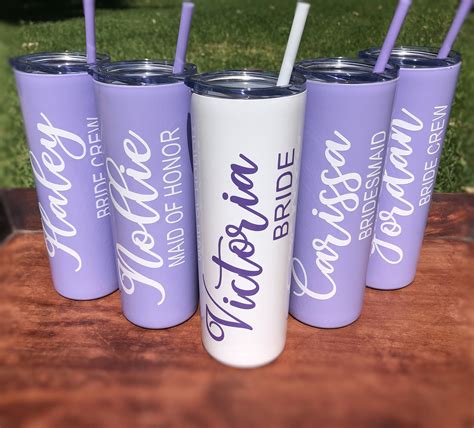 Personalized Bridal Party Tumbler Cups Bridesmaid T Idea E79