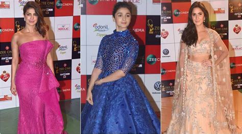 Zee Cine Awards 2018 Priyanka Chopra Alia Bhatt Katrina Kaif Dazzle