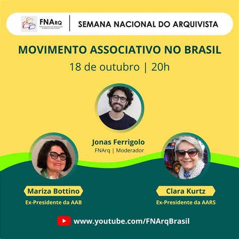 Programa O Da Semana Do Arquivista Fnarq Associa O Dos Arquivistas