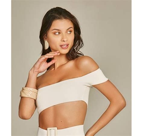 Bikini Tops Top Biquini Suzy Textura Flat Off White Merk Empress