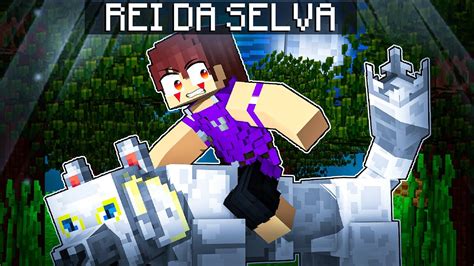 Virei O REI DA SELVA POR 24 HORAS No Minecraft YouTube