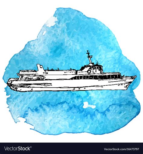 sketch  ship royalty  vector image vectorstock