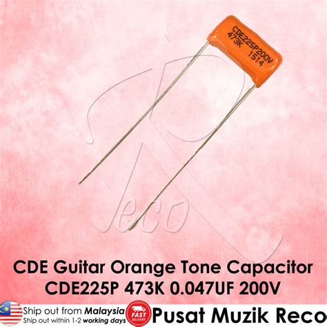 Cde Sprague K Uf V Guitar Orange Drop Capacitor Tone Caps