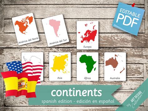 Continents Of The World Spanish Edition 888 Spanish And English