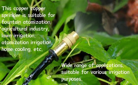 Amazon 5Pcs Adjustable Irrigation Sprinklers Copper Brass Spray