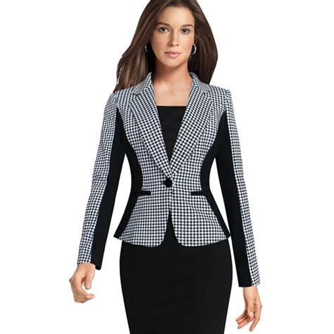 De Alta Calidad De La Nueva Manera De Trabajo Blazer Feminino