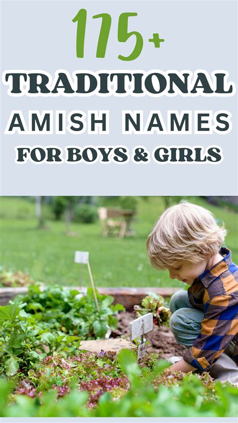 175 Amazing Amish Names Traditional And Biblical Boy And Girl Names Pribbles