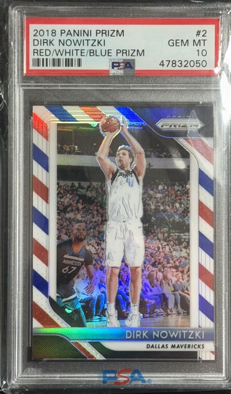 Prizm Dirk Nowitzki Red White Blue Psa Ebay