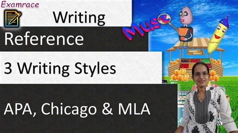 3 Writing Styles APA Chicago MLA Examrace Dr Manishika YouTube