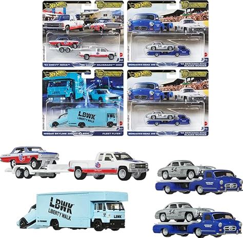 Amazon ホットウィール Hot Wheels チームトランスポート アソート 2台組4セット入り BOX販売 乗り物おもちゃ ミニカー 3歳から 987C FLF56