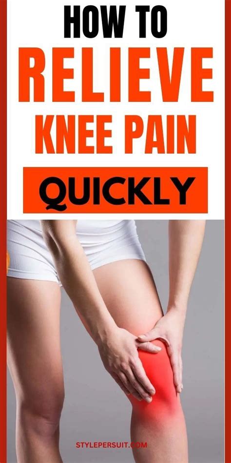 How To Get Rid Of Knee Pain Instant Knee Pain Relief In 2024 Knee