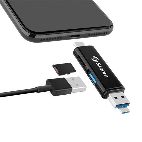 Lector Microsd Usb Steren Usb 685 Color Negro 3 En 1 Coppel