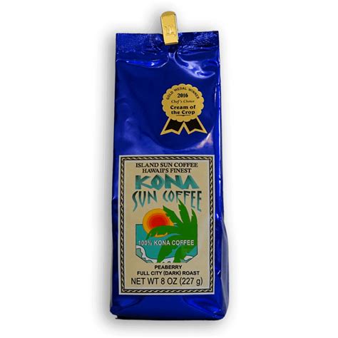 8oz 100% Kona Estate Peaberry Coffee | Island Sun Coffee