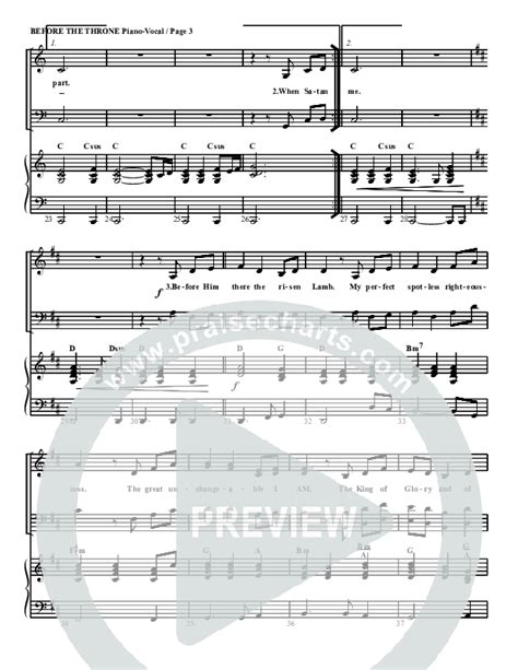 Before The Throne Of God Above Sheet Music PDF G3 Worship PraiseCharts