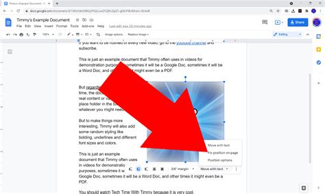 How To Wrap Text Around An Image In Google Docs Tech Time With Timmy