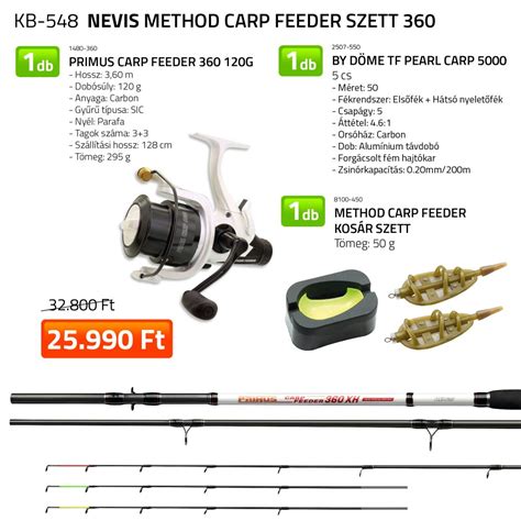 Nevis Method Carp Cm Feeder Szett E Peca Horg Sz Web Ruh Z