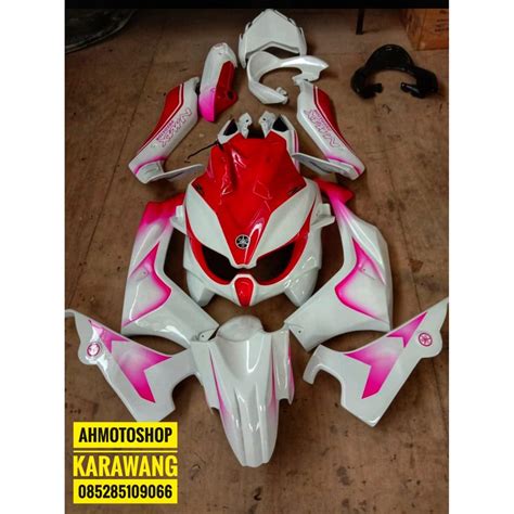 Jual PAKET FULLBODY YAMAHA NMAX PREDATOR 2020 PUTIH PINK Shopee Indonesia