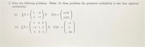 Solved 5. Solve the following problems. Note: In those | Chegg.com