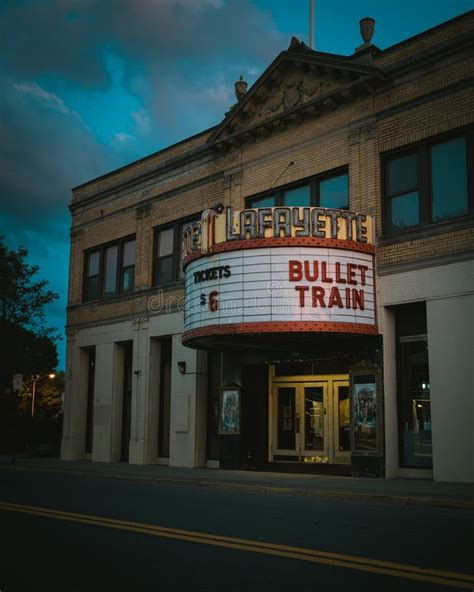 Lafayette Theater Vintage Sign Suffern New York Editorial Stock Image